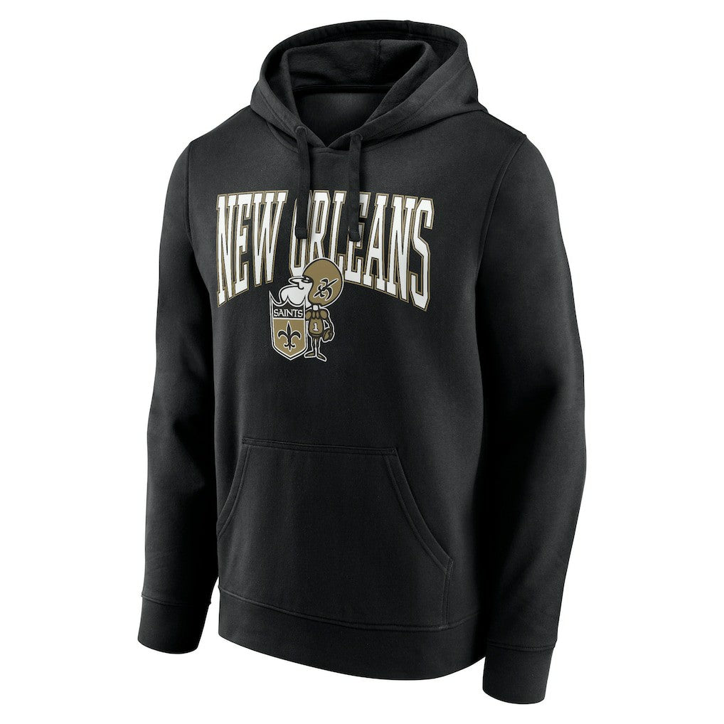 New Orleans Saints Gridiron Classics Campus Standard Pullover Hoodie Black | NFL