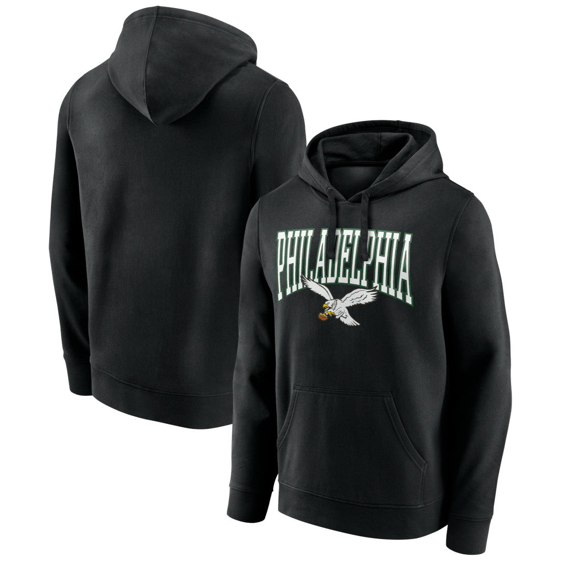 Philadelphia Eagles Gridiron Classics Campus Standard Pullover Hoodie Black | NFL