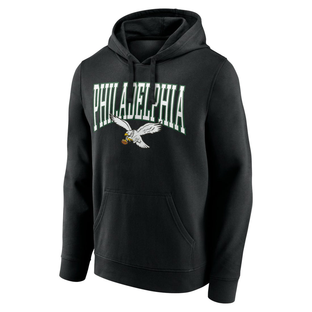 Philadelphia Eagles Gridiron Classics Campus Standard Pullover Hoodie Black | NFL