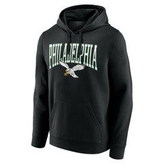 Philadelphia Eagles Gridiron Classics Campus Standard Pullover Hoodie Black | NFL
