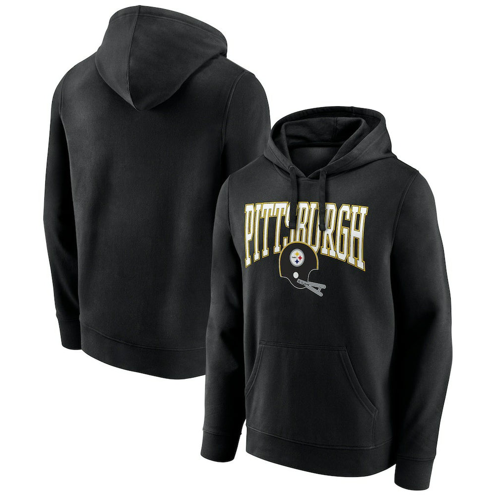 Pittsburgh Steelers Gridiron Classics Campus Standard Pullover Hoodie Black | NFL