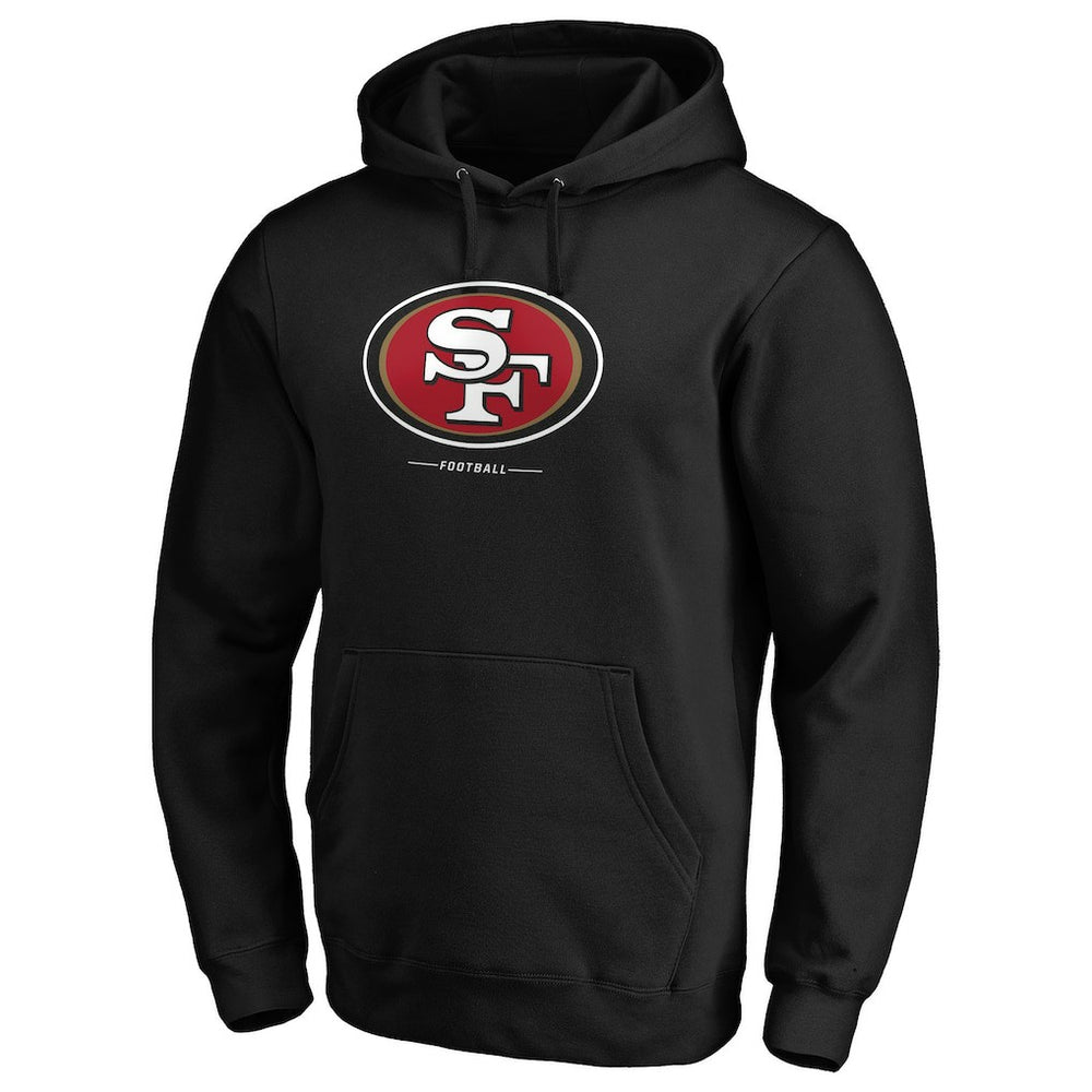 San Francisco 49ers Team Lockup Pullover Hoodie Black | NFL