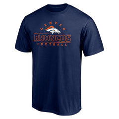 Denver Broncos Dual Threat T-Shirt Navy | NFL