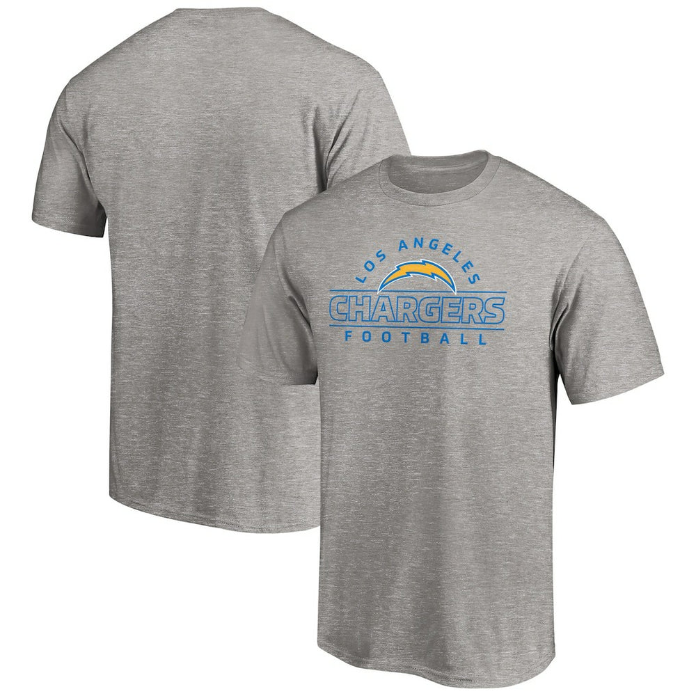 Los Angeles Chargers Dual Threat T-Shirt Heather Gray | NFL