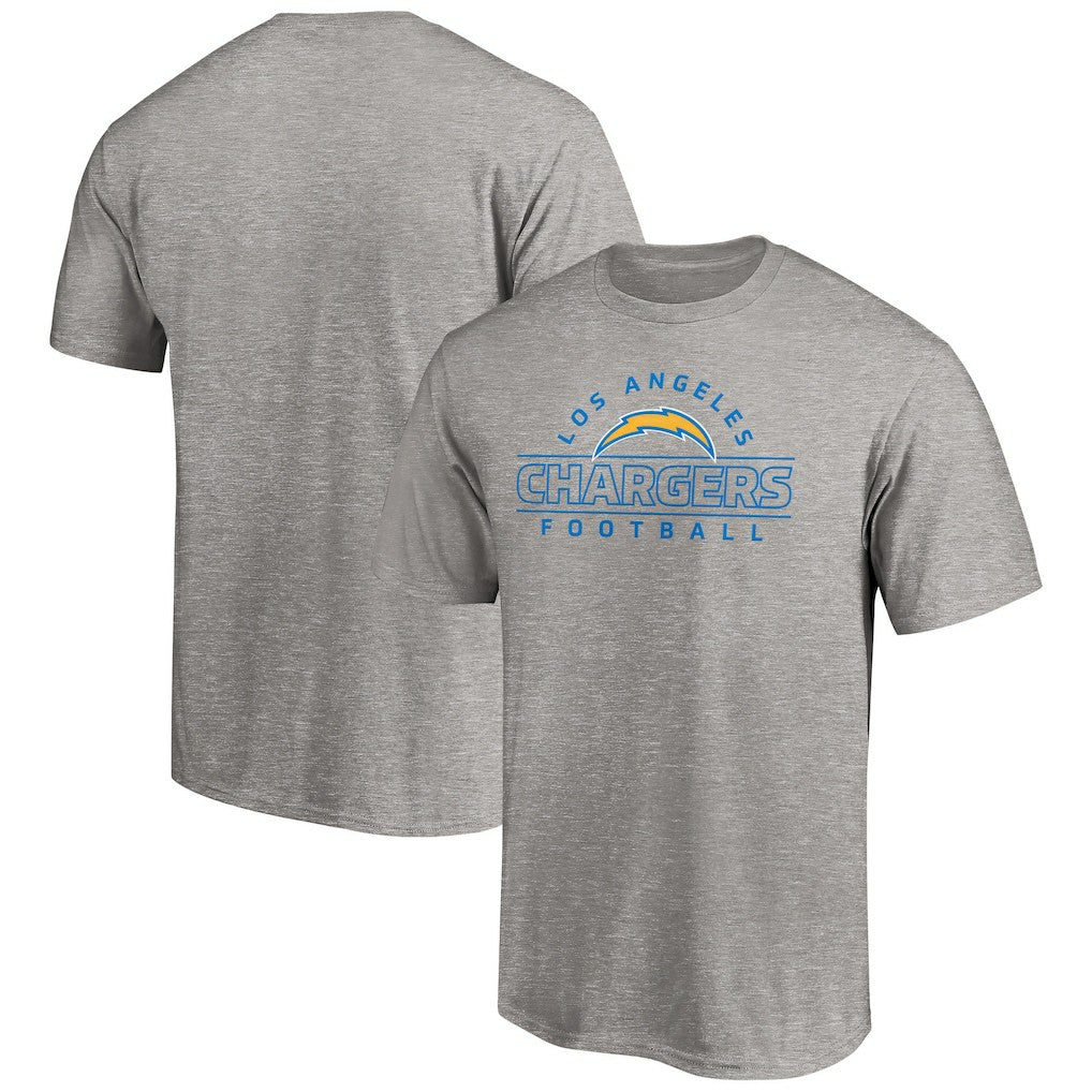 Los Angeles Chargers Dual Threat T-Shirt Heather Gray | NFL