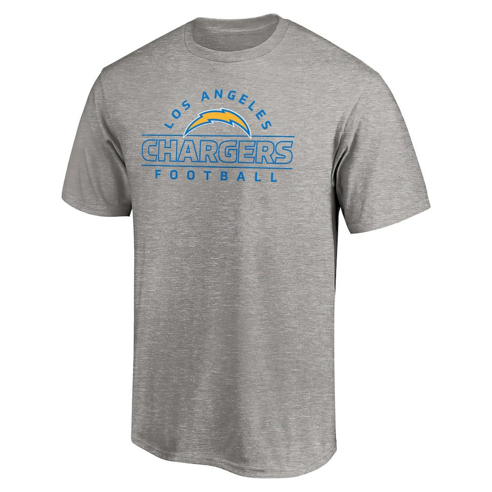 Los Angeles Chargers Dual Threat T-Shirt Heather Gray | NFL