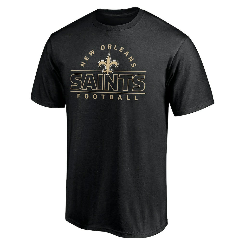 New Orleans Saints Dual Threat T-Shirt Black | NFL