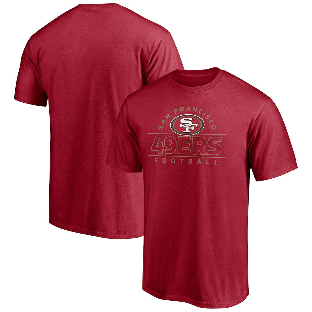 San Francisco 49ers Dual Threat T-Shirt Scarlet | NFL