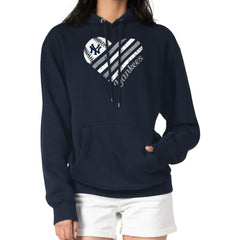 New York Yankees G-III 4Her by Carl Banks Women's Heart Fleece Pullover Hoodie - MLB