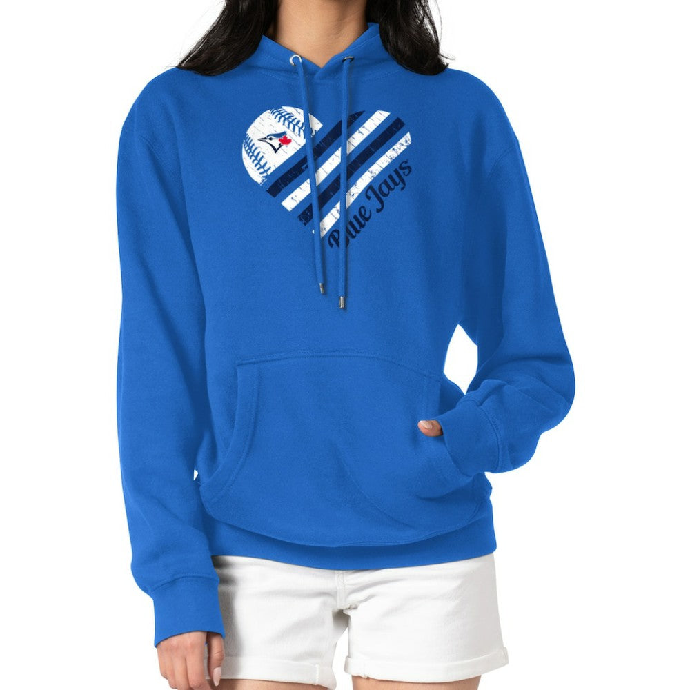 Toronto Blue Jays G-III 4Her by Carl Banks Women's Heart Fleece Pullover Hoodie - MLB
