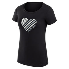 Chicago White Sox G-III 4Her by Carl Banks Women's Super-Slim Fit Lightweight Heart Graphic T-Shirt - MLB