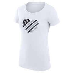 Chicago White Sox G-III 4Her by Carl Banks Women's Super-Slim Fit Lightweight Heart Graphic T-Shirt - MLB