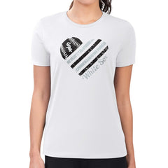 Chicago White Sox G-III 4Her by Carl Banks Women's Super-Slim Fit Lightweight Heart Graphic T-Shirt - MLB