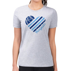 Kansas City Royals G-III 4Her by Carl Banks Women's Super-Slim Fit Lightweight Heart Graphic T-Shirt - MLB