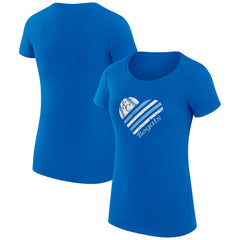 Kansas City Royals G-III 4Her by Carl Banks Women's Super-Slim Fit Lightweight Heart Graphic T-Shirt - MLB