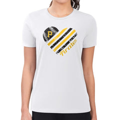 Pittsburgh Pirates G-III 4Her by Carl Banks Women's Super-Slim Fit Lightweight Heart Graphic T-Shirt - MLB