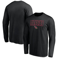 Arizona Cardinals Squad Throwbacks Long Sleeve T-Shirt Black | NFL