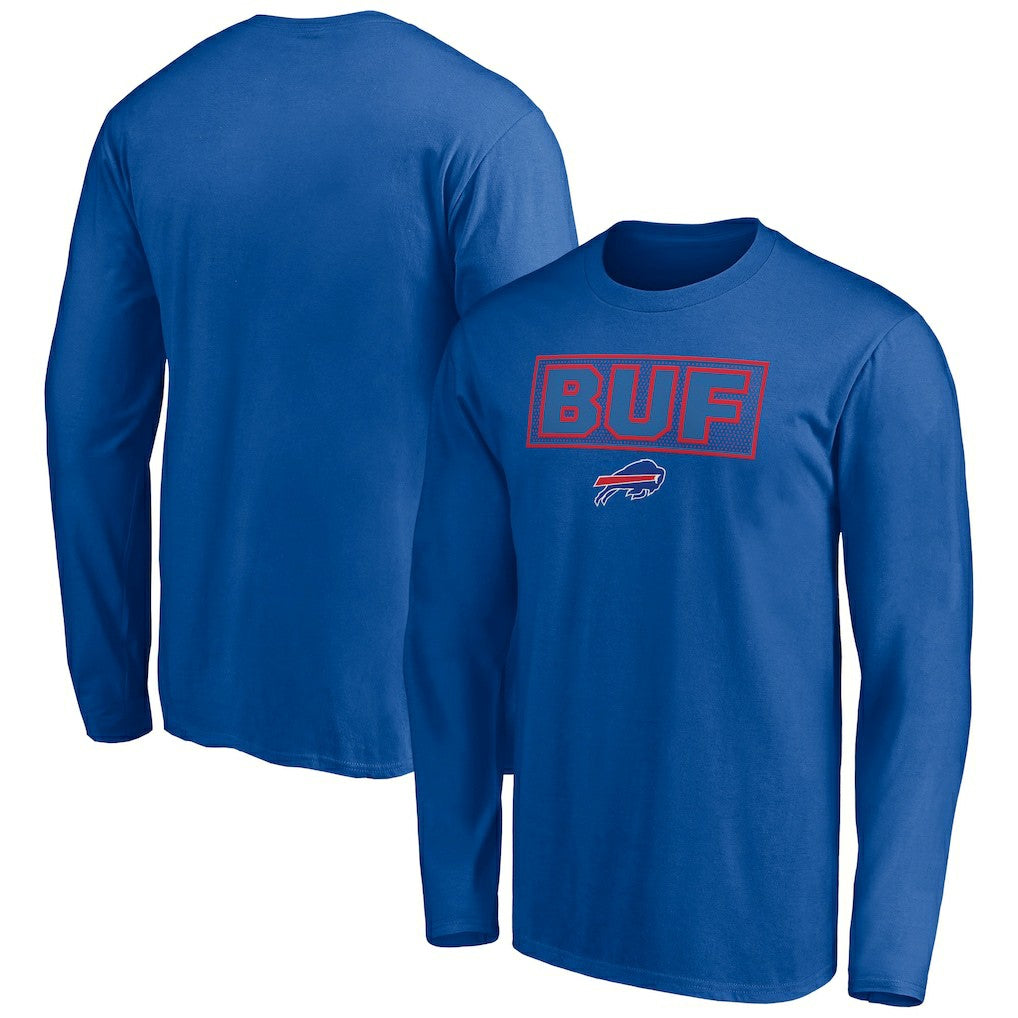 Buffalo Bills Squad Throwbacks Long Sleeve T-Shirt Royal | NFL