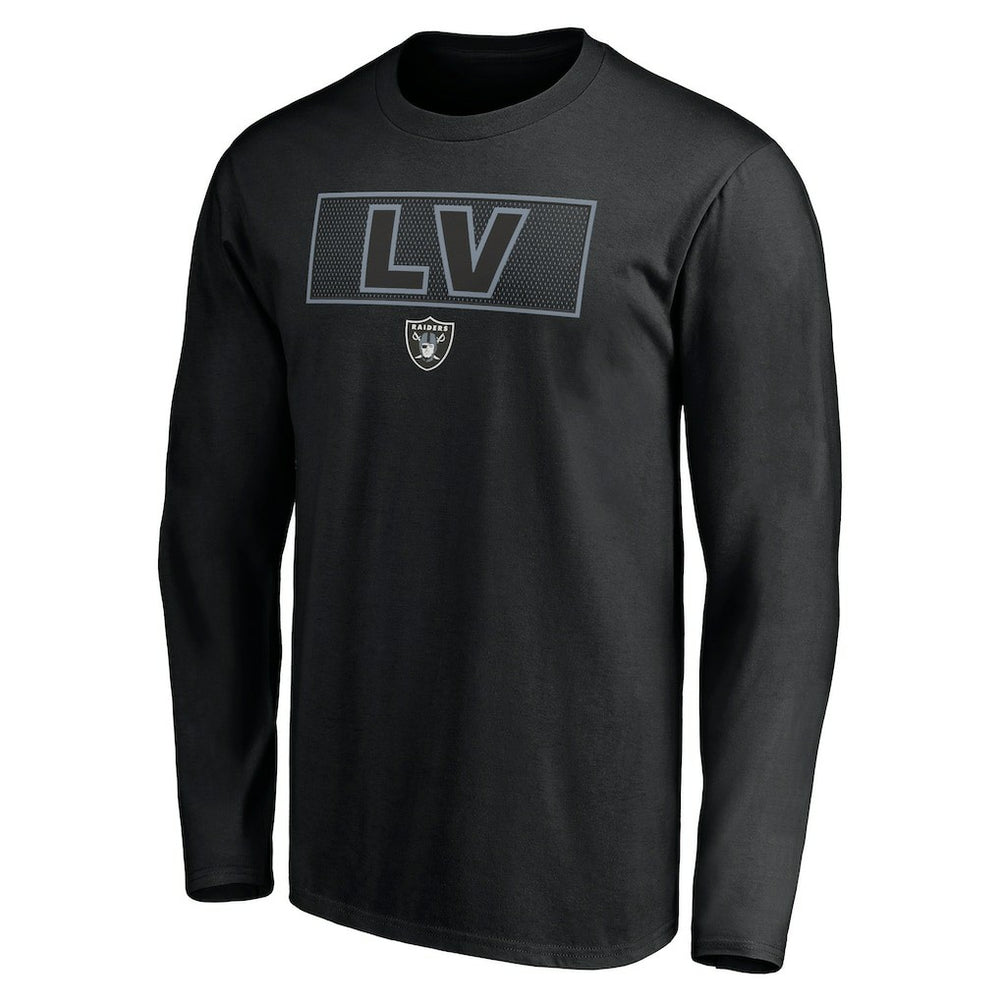 Las Vegas Raiders Squad Throwbacks Long Sleeve T-Shirt Black | NFL