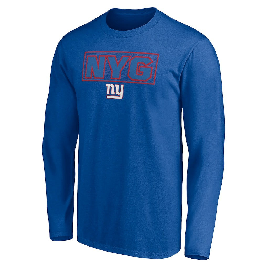 New York Giants Squad Throwbacks Long Sleeve T-Shirt Royal | NFL