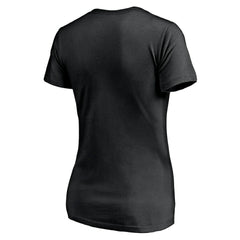 Atlanta Falcons Women's Depth Chart V-Neck T-Shirt Black | NFL