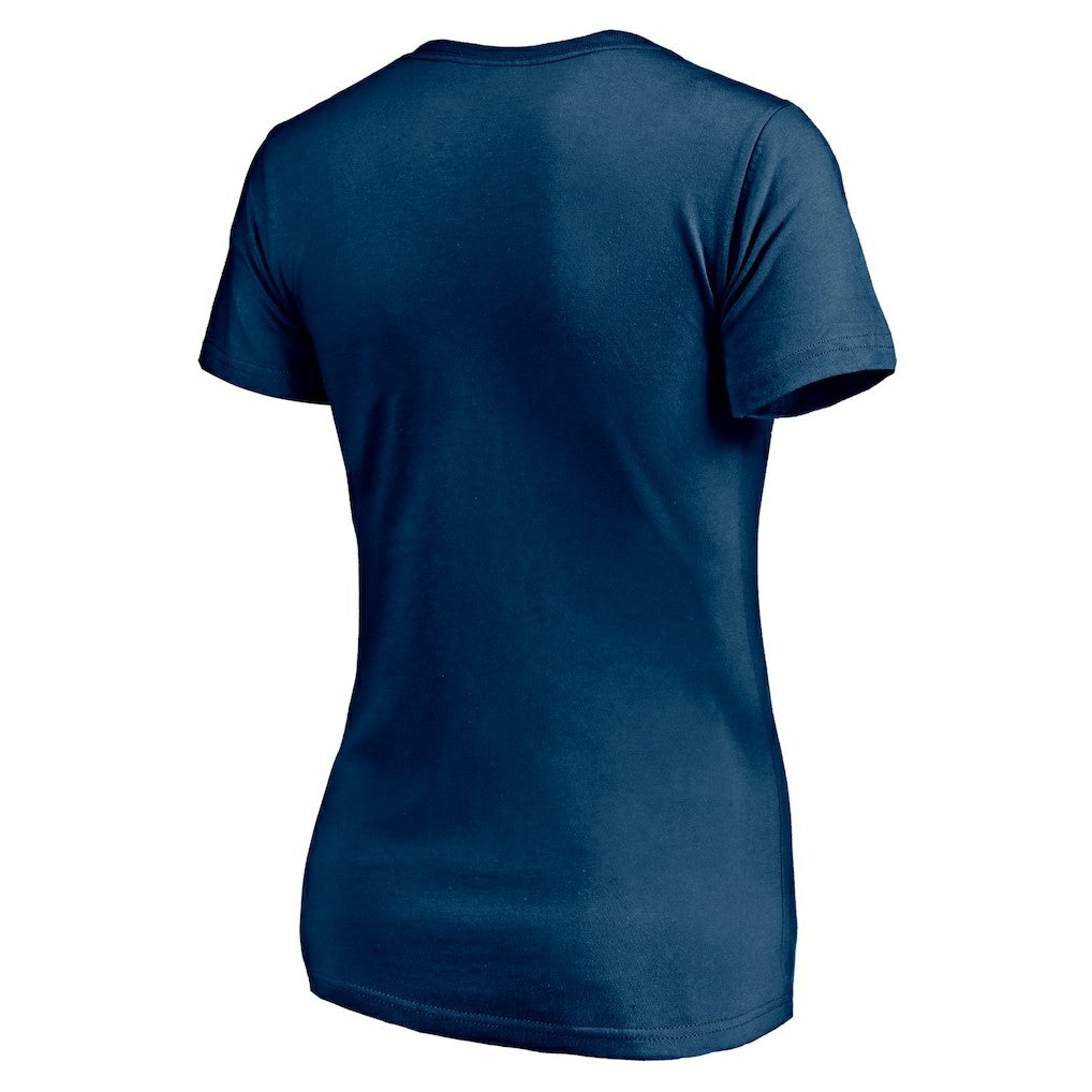 Chicago Bears Women's Depth Chart V-Neck T-Shirt Navy | NFL