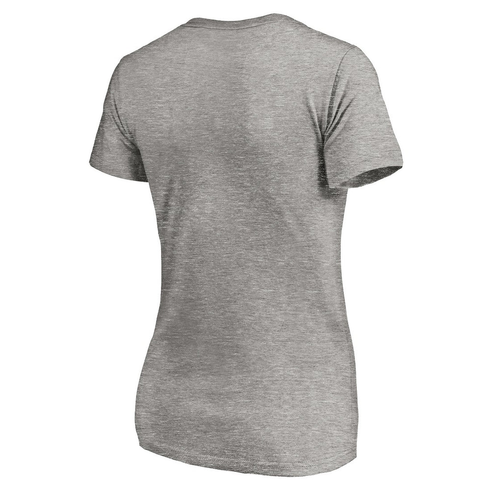 Detroit Lions Women's Depth Chart V-Neck T-Shirt Gray | NFL