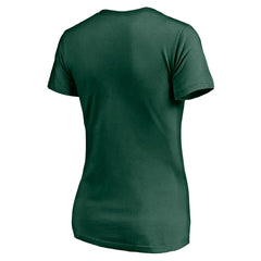 Green Bay Packers Women's Depth Chart V-Neck T-Shirt Green | NFL