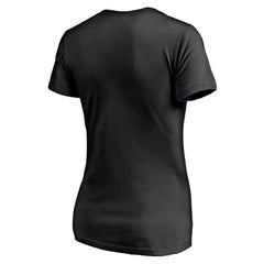 Las Vegas Raiders Women's Depth Chart V-Neck T-Shirt Black | NFL