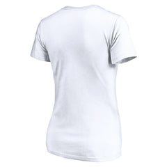 Los Angeles Chargers Women's Depth Chart V-Neck T-Shirt White | NFL