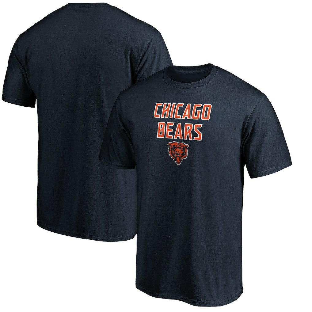 Chicago Bears Game Day Stack T-Shirt Navy | NFL