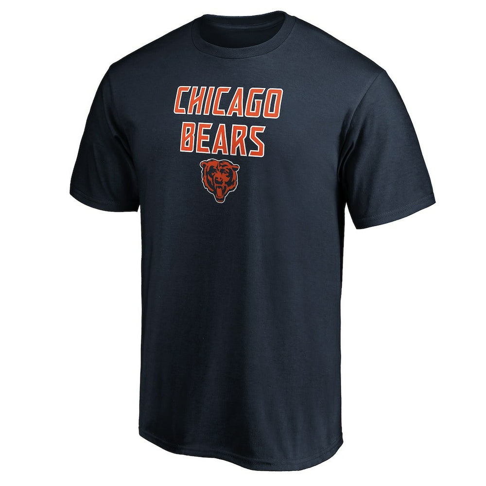 Chicago Bears Game Day Stack T-Shirt Navy | NFL