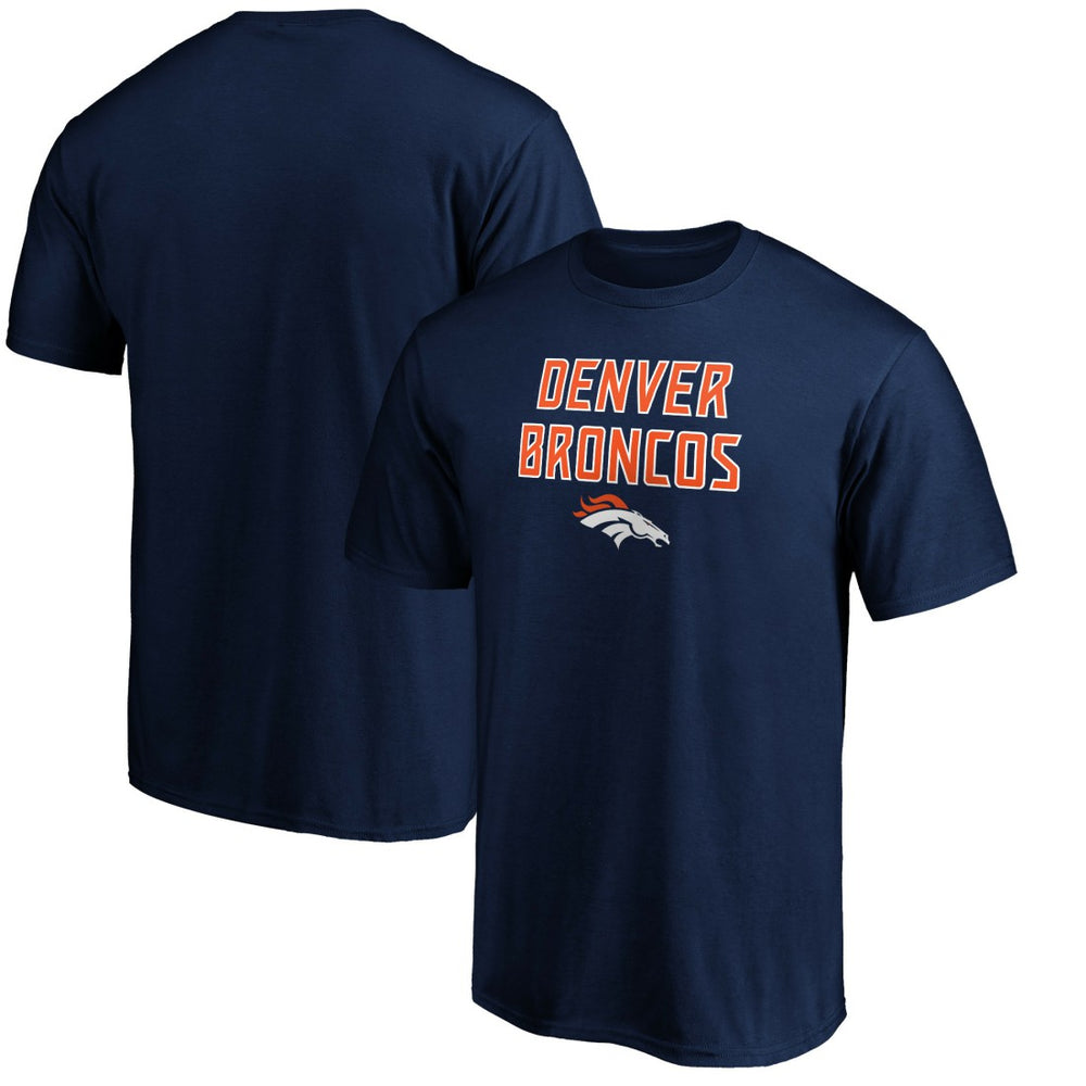 Denver Broncos Game Day Stack T-Shirt Navy | NFL