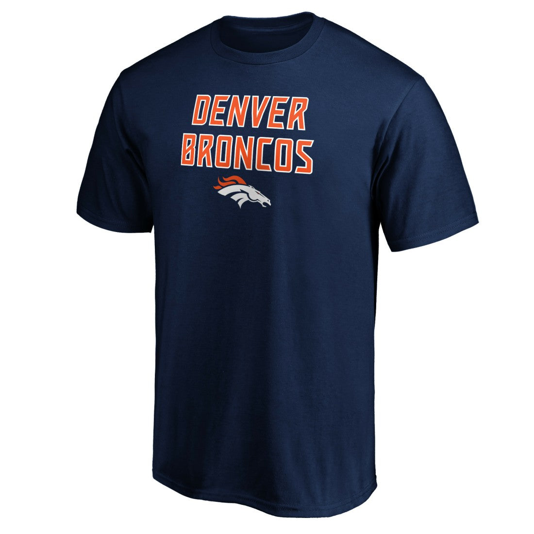 Denver Broncos Game Day Stack T-Shirt Navy | NFL