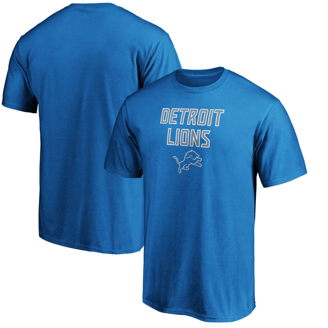 Detroit Lions Game Day Stack T-Shirt Blue | NFL