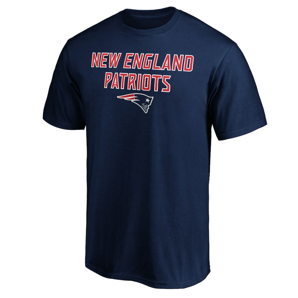 New England Patriots Game Day Stack T-Shirt Navy | NFL