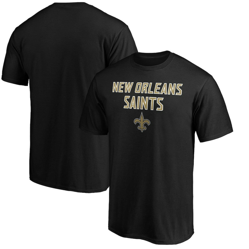 New Orleans Saints Game Day Stack T-Shirt Black | NFL