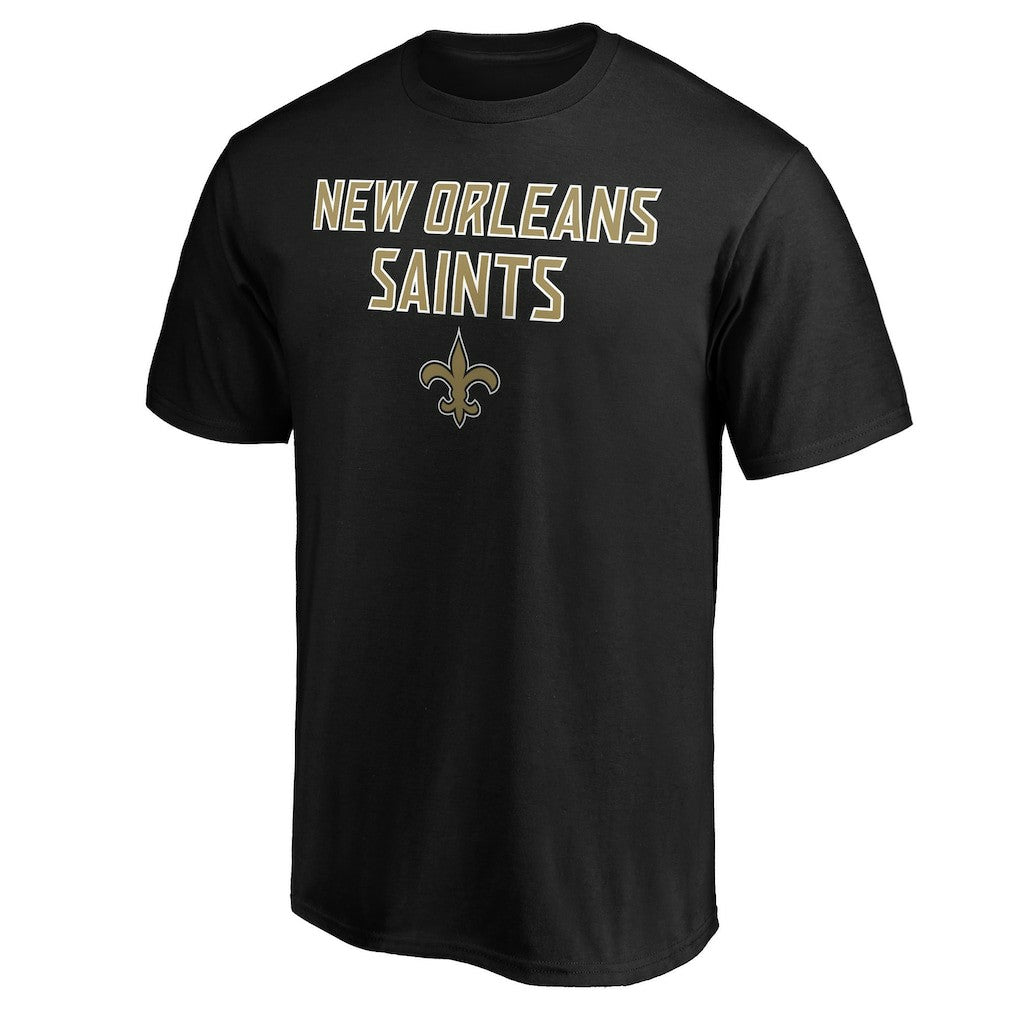 New Orleans Saints Game Day Stack T-Shirt Black | NFL