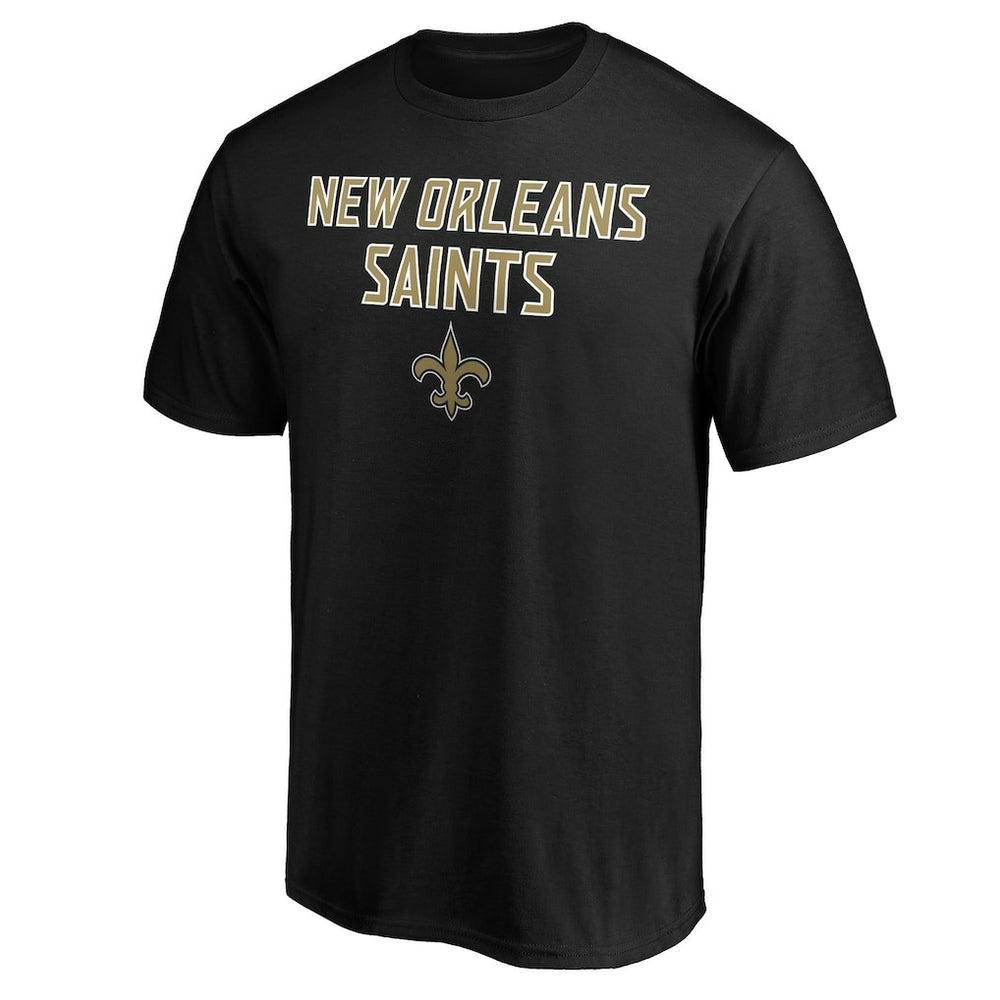 New Orleans Saints Game Day Stack T-Shirt Black | NFL