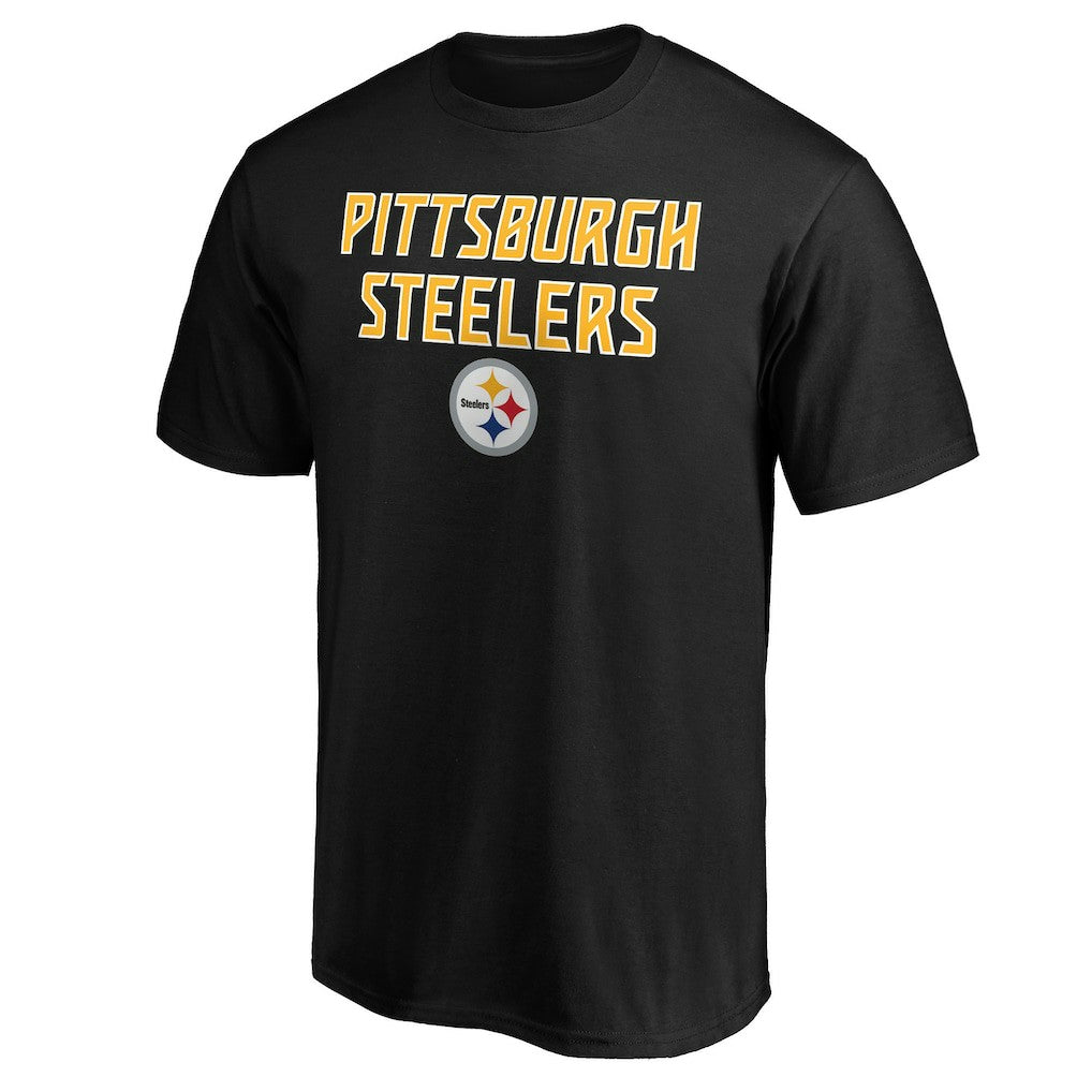 Pittsburgh Steelers Game Day Stack T-Shirt Black | NFL