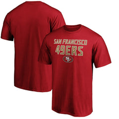 San Francisco 49ers Game Day Stack T-Shirt Scarlet | NFL