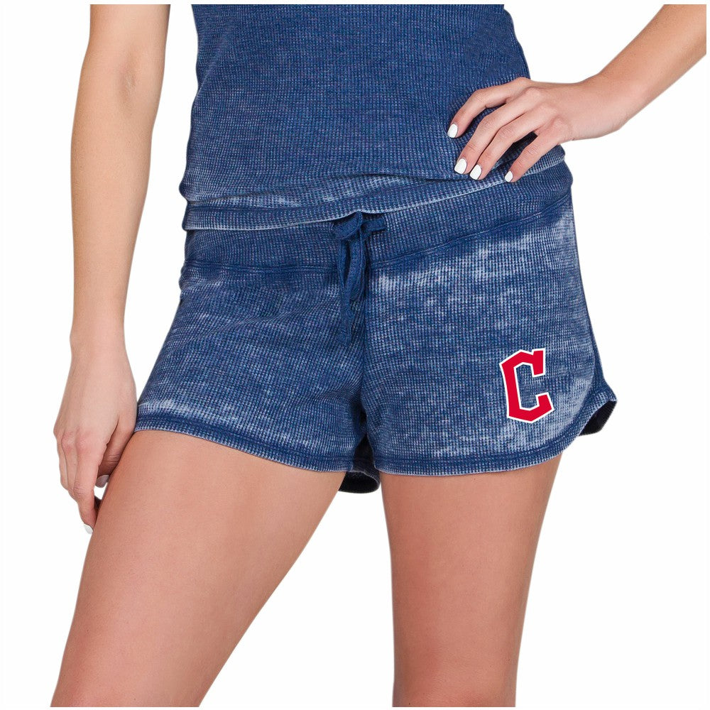 Cleveland Guardians Concepts Sport Women's Resurgence Waffle Knit Shorts - MLB