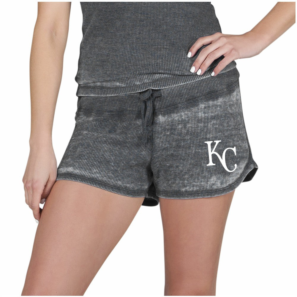 Kansas City Royals Concepts Sport Women's Resurgence Waffle Knit Shorts - MLB