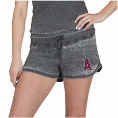 Los Angeles Angels Concepts Sport Women's Resurgence Waffle Knit Shorts - MLB