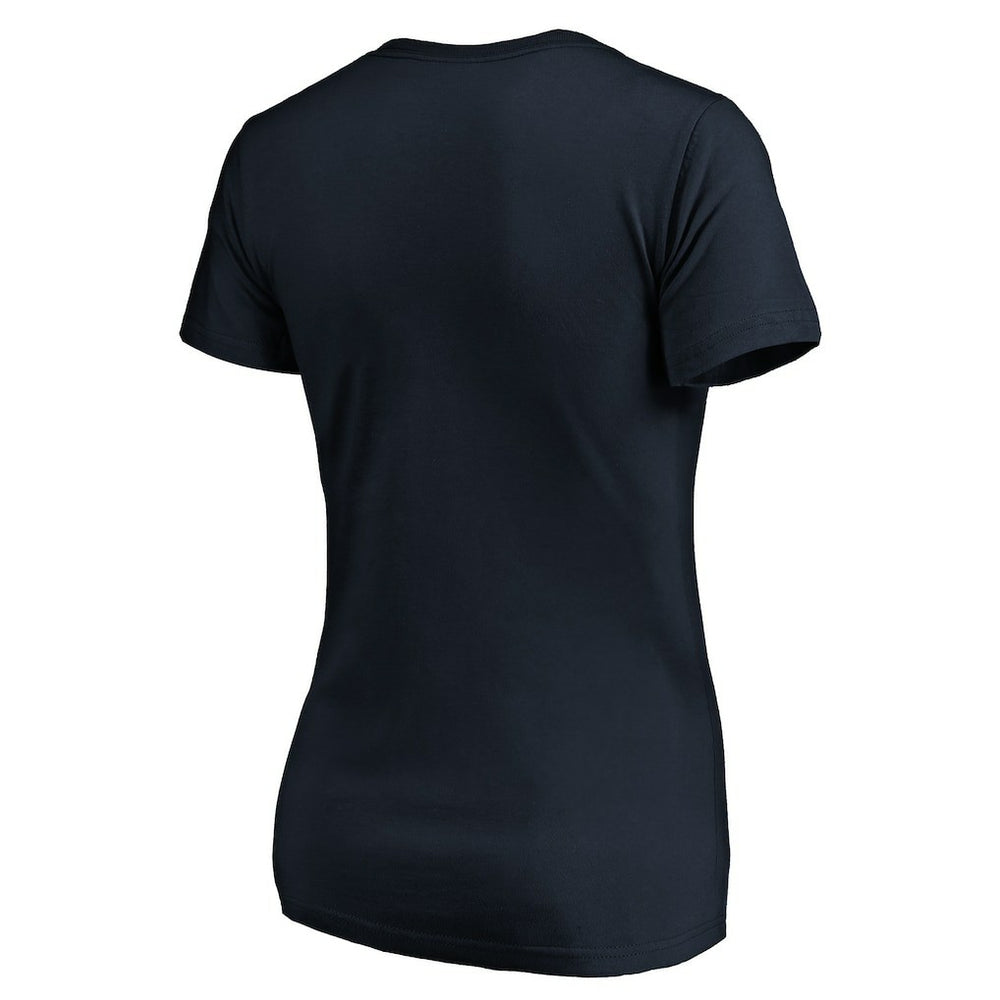Chicago Bears Women's Mascot In Bounds V-Neck T-Shirt Navy | NFL
