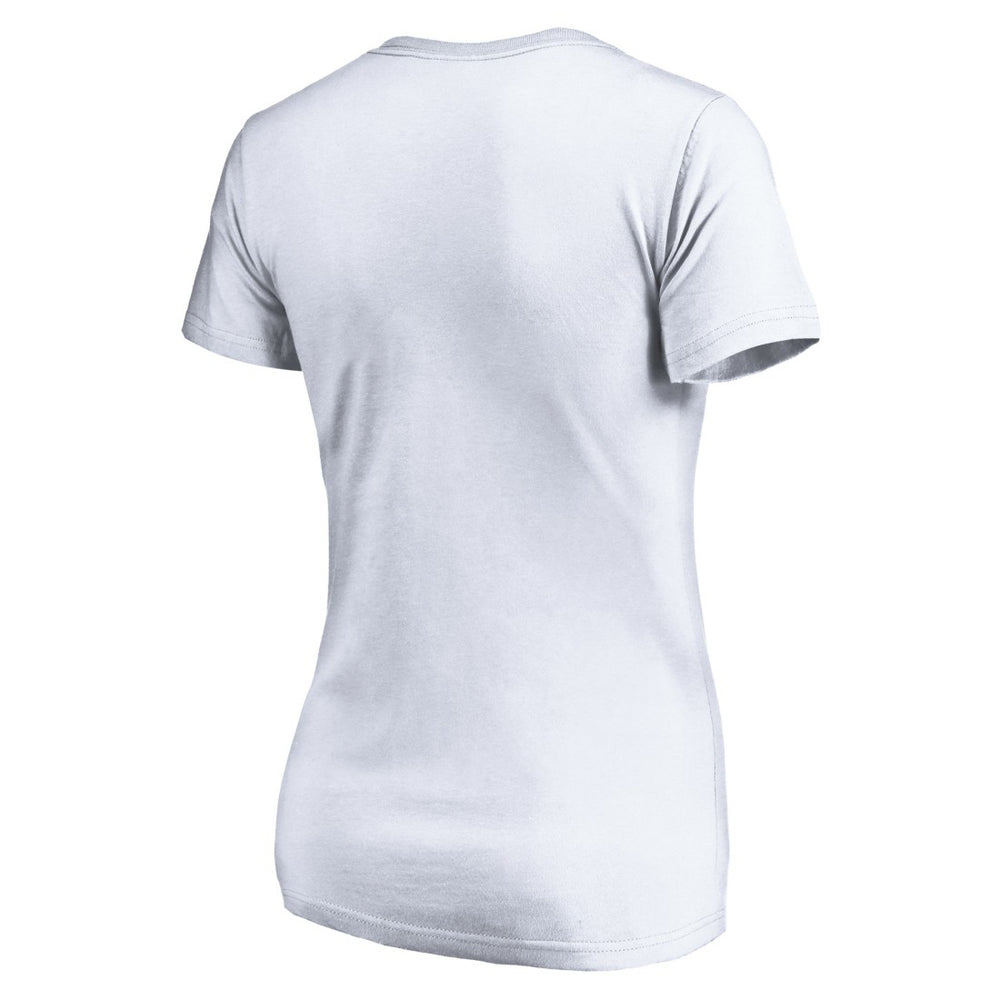 Detroit Lions Women's Mascot In Bounds V-Neck T-Shirt White | NFL