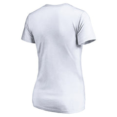 Miami Dolphins Women's Mascot In Bounds V-Neck T-Shirt White | NFL
