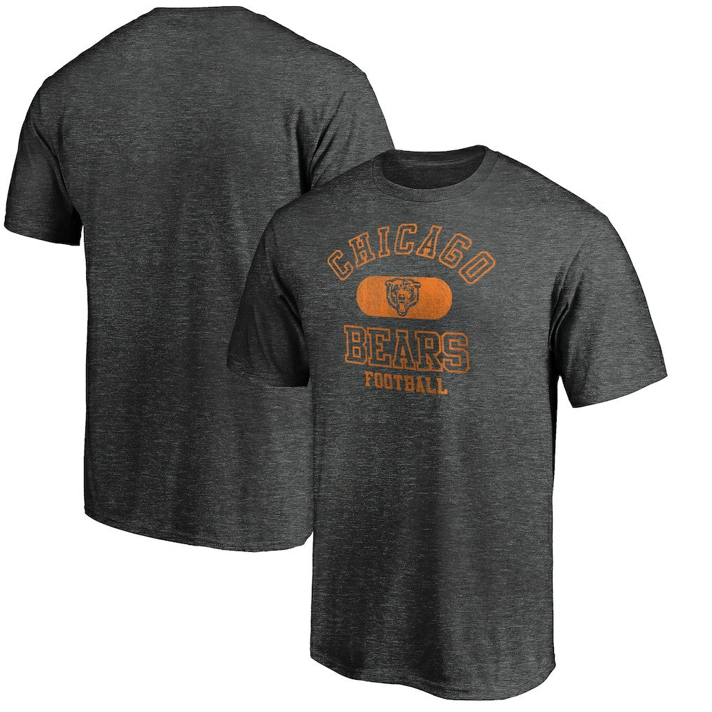 Chicago Bears Varsity Issued Throwback T-Shirt Heather Charcoal | NFL