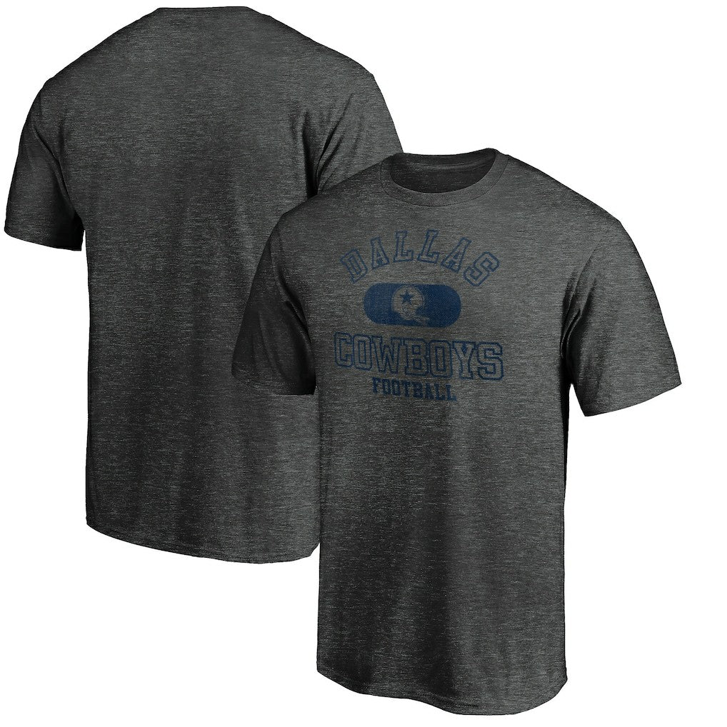 Dallas Cowboys Varsity Issued Throwback T-Shirt Heather Charcoal | NFL