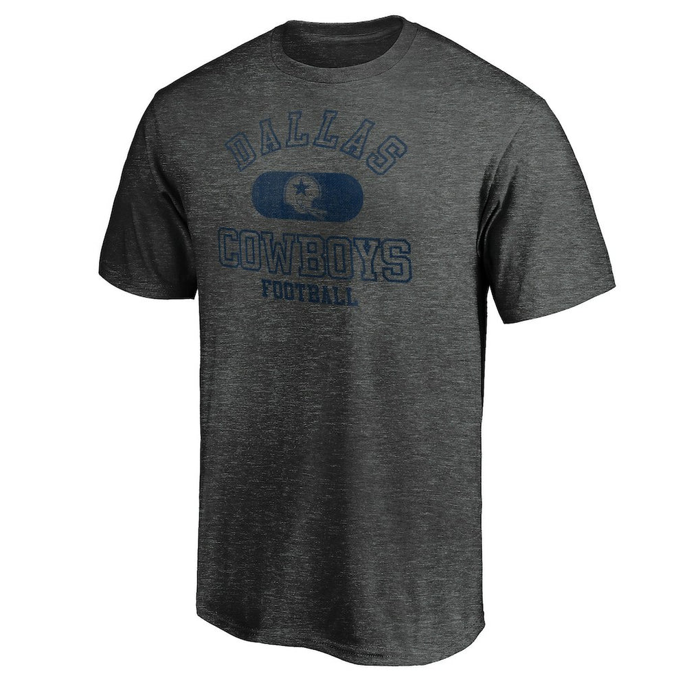 Dallas Cowboys Varsity Issued Throwback T-Shirt Heather Charcoal | NFL